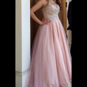 Terani Couture Blush Prom Dress